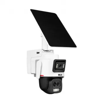 BCS-L-SIP1336FCL5-Ai-4G(SET) 3MP 4G LTE lauko IP kamera su AI žmogaus/transporto aptikimu, dvipusiu garsu, 30m IR ir balta šviesa, IP67, MicroSD iki 256GB