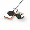 TECH-PROTECT A55 2-in-1 magnetinis MagSafe belaidis įkroviklis 25W Qi2.2 juodas