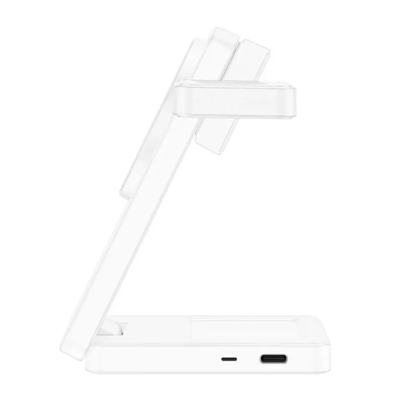 TECH-PROTECT A56 3-in-1 magnetinis MagSafe belaidis įkroviklis 25W Qi2.2 baltas