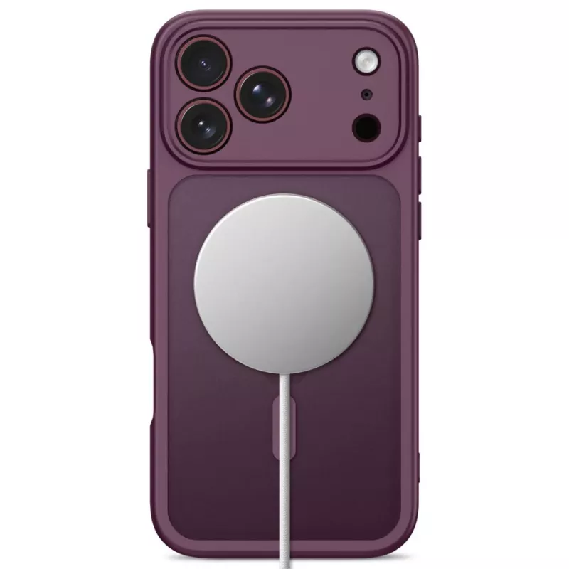 Tech-Protect Basicmag Magsafe iPhone 17 Pro Max / 18 Pro Max matinis tamsiai vyšninis dėklas
