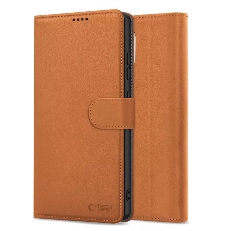 Tech-Protect Wallet Case, skirta Apple iPhone 16E, Saddle Brown