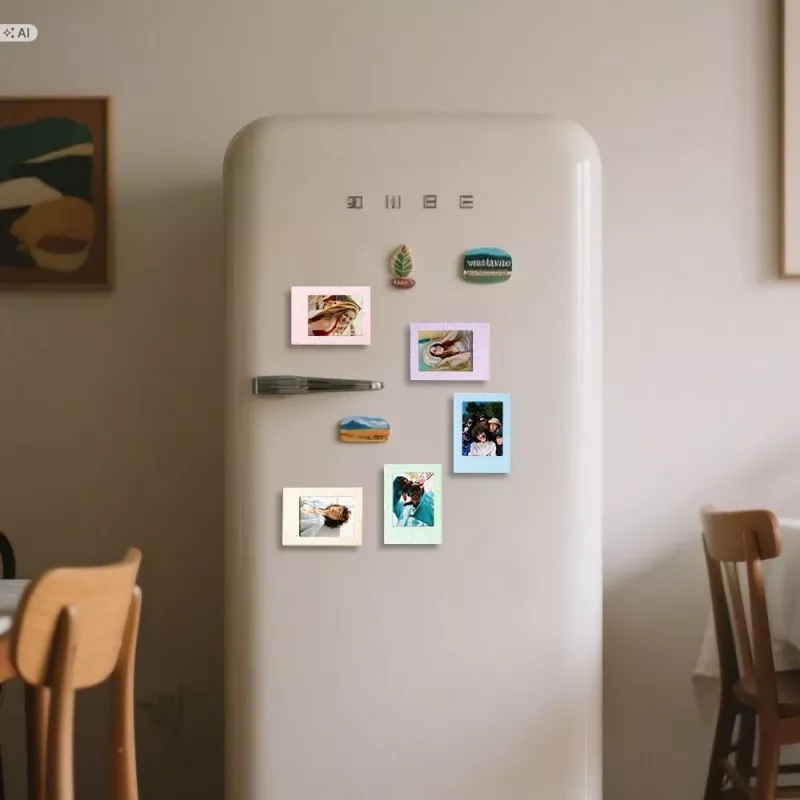 LOVEINSTANT 5x magnetinių nuotraukų rėmelių rinkinys Fujifilm Instax Mini – pastelinės spalvos, tvirtinimas prie šaldytuvo