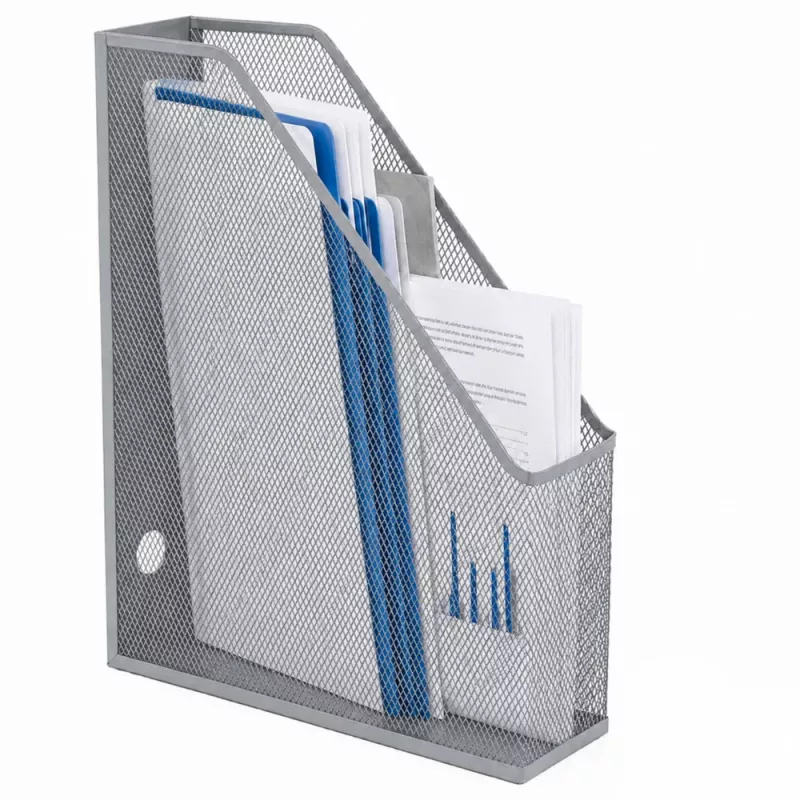 LEAN metalinis organizatorius dokumentams ir aplankams, vertikalus, sidabrinis, A4
