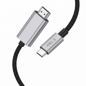TECH-PROTECT ULTRABOOST USB-C į HDMI 2.1 laidas 8K 60Hz 200cm pilkos spalvos