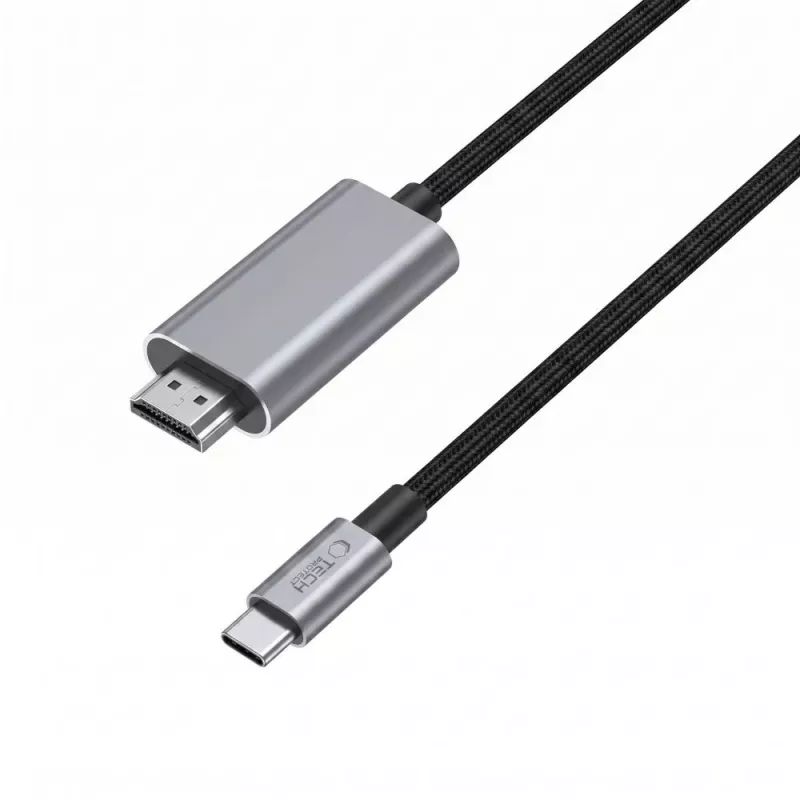 TECH-PROTECT ULTRABOOST USB-C į HDMI 2.1 laidas 8K 60Hz 200cm pilkos spalvos