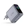 TECH-PROTECT POWERVISION NC140W-GaN 4 prievadų tinklo įkroviklis PD 140W / QC3.0 tamsiai pilkas