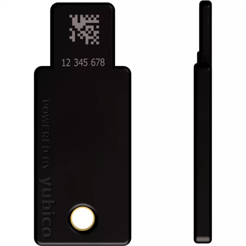 YubiKey 5 NFC apsaugos raktas 2 vnt. (juoda/auksinė, USB-A ir NFC)