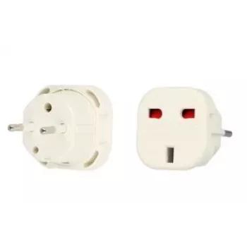 iLike UK/EU įkroviklio adapteris baltas - kompaktiškas 10,5W USB sieninis įkroviklis, EU kištukas, 2,1A, apsauga nuo perkrovų
