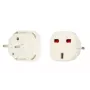 iLike UK/EU įkroviklio adapteris baltas - kompaktiškas 10,5W USB sieninis įkroviklis, EU kištukas, 2,1A, apsauga nuo perkrovų