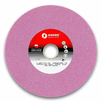 ANDRE plokščiasis šlifavimo diskas 200mm x 20mm x 32mm CRA60K7VE01-35 rožinis, tipas 1