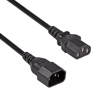 Akyga AK-PC-07C maitinimo prailginimo laidas CU IEC C13 į C14 3m juodas