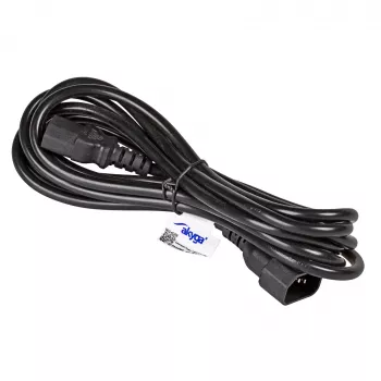 Akyga AK-PC-07C maitinimo prailginimo laidas CU IEC C13 į C14 3m juodas