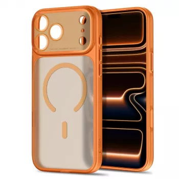 TECH-PROTECT MagPrime MagSafe CC iPhone 17 Pro / 18 Pro matinis Cosmic Orange dėklas