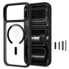 Tech-Protect Magmat MagSafe skaidrus dėklas, skirtas iPhone 17 Pro Max / 18 Pro Max - juodas