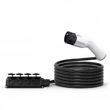 AKYGA AK-SC-E27 V2L adapteris Type 2 į 4x Schuko 16A 3m