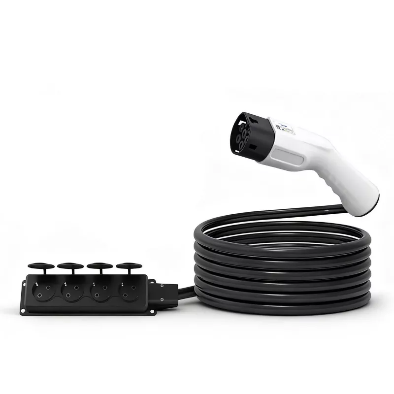 AKYGA AK-SC-E27 V2L adapteris Type 2 į 4x Schuko 16A 3m