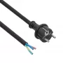 Akyga AK-OT-04S guminis maitinimo kabelis H05RR-F 3 x 1,5 mm², CEE 7/7 kištukas – laisvi laidai, 5 m, juodas