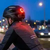 Vayox Kask Active matinės juodos spalvos dviračio šalmas su LED M