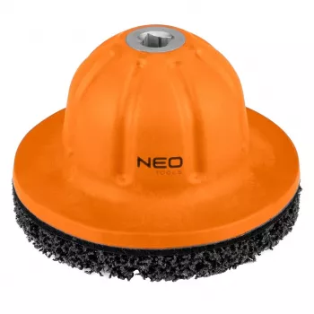 NEO TOOLS 11-136 Ratų stebulės valymo diskų rinkinys, 150 mm, 1/2 inch pavara, neaustinis abrazyvinis diskas rūdims šalinti
