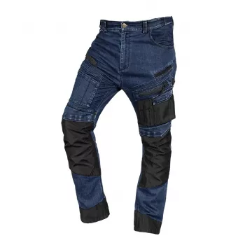 NEO TOOLS 81-360-1-L Denimo darbo kelnės su Oxfordo sutvirtinimais, tamsiai mėlynos, L dydžio