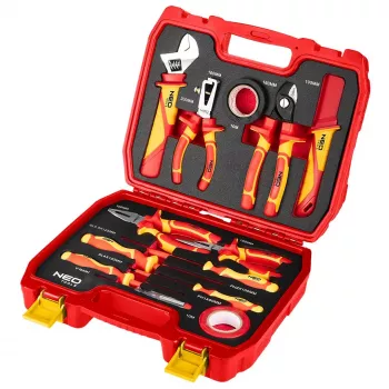 NEO TOOLS 13 dalių elektriko įrankių rinkinys dėkle, VDE 1000V izoliacija, CrV plienas