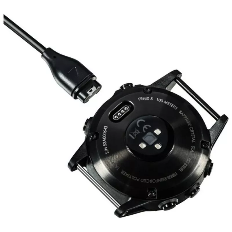 Beline USB-A įkrovimo laidas, skirtas Garmin išmaniesiems laikrodžiams, 1 m, juodas