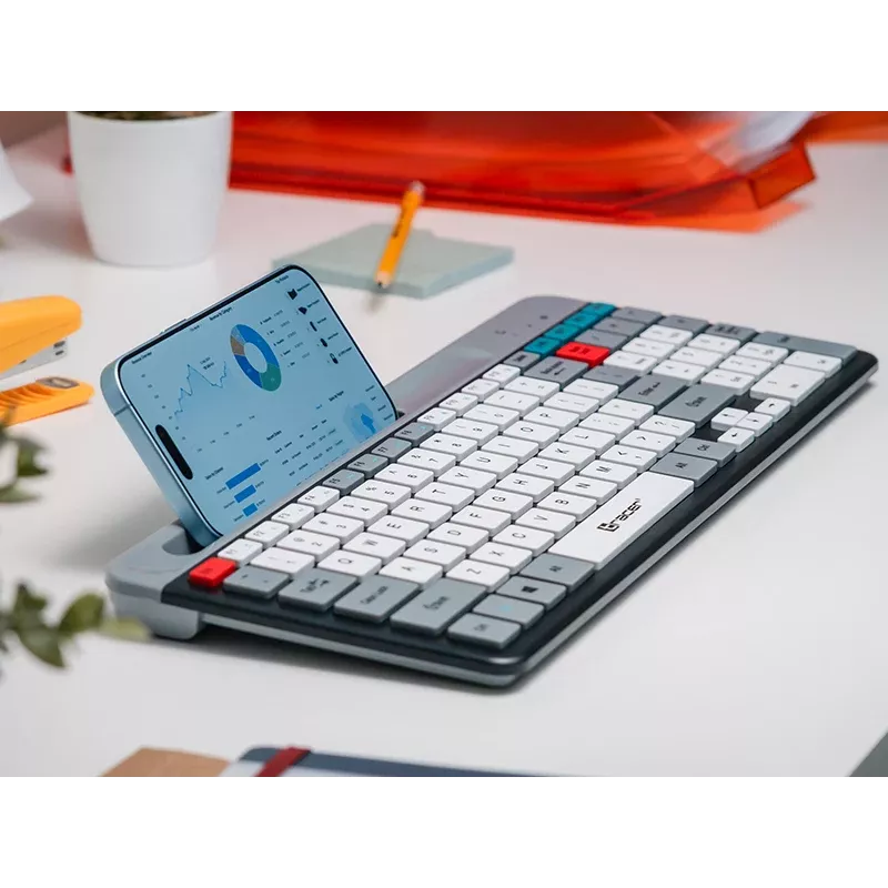 TRACER SHARP belaidė klaviatūra, 2,4 GHz, pilno dydžio, QWERTY, juoda