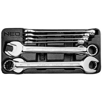 NEO TOOLS kombinacinių raktų rinkinys 20-32 mm, 8 vnt., su putplasčio įdėklu