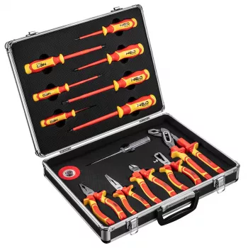 NEO TOOLS 13 dalių 1000V izoliuotų reples ir atsuktuvų rinkinys (VDE/IEC 60900)