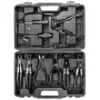 NEO TOOLS 9 dalių žarnų spaustuvų replių rinkinys su ergonomiškomis rankenomis ir dėklu