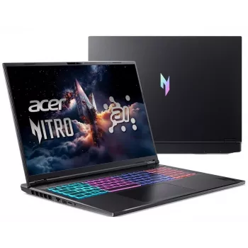 Acer Nitro 16 AI žaidimų nešiojamasis kompiuteris - AMD Ryzen AI 9 365, 16 colių WQXGA 165Hz, 32GB DDR5, 2TB SSD, RTX 5070 Ti, Windows 11 Pro