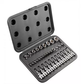 NEO TOOLS 3/8 colio Torx ir Torx Security bitų rinkinys, 34 vnt.