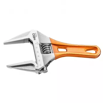 NEO TOOLS trumpas reguliuojamas raktas 185 mm, 0-53 mm nasrų plotis, chromvanadinis plienas, DIN 3117