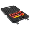 NEO TOOLS 01-307 izoliuotų antgalių (lizdų) rinkinys 1000V, 8 vnt., 1/2 colio pavara, metrinis, VDE sertifikuotas