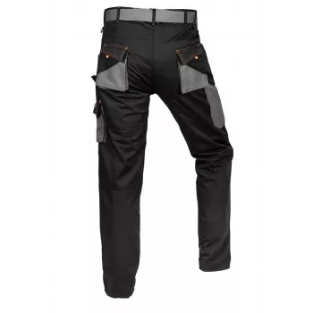 NEO Tools 81-238-XL apsauginės kelnės su 9 kišenėmis ir sustiprintais keliais, pilka/juoda, XL dydis