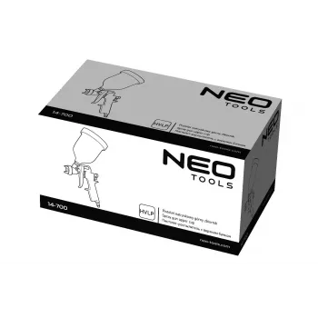 NEO Tools 14-700 Oro pūtimo pistoletas su 1/4 colio greitąja jungtimi, 10 bar, aliuminio korpusas, plieninis antgalis