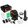 NEO TOOLS 75-141 3D lazerinis nivelyras, 16 linijų, žalias spindulys, dėklas, taikinio plokštelė, magnetinis laikiklis, įkroviklis