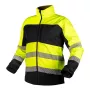 NEO TOOLS Softshell įspėjamoji darbo striukė geltona-juoda XXXL