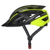 WOZINSKY MTB dviračio šalmas su nuimamu skydeliu ir USB galiniu žibintu, 57-62 cm, juodai geltonas