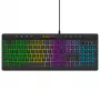Wozinsky WKG-1044 laidinė žaidimų klaviatūra, membraninė, RGB foninis apšvietimas, juoda, pilno dydžio išdėstymas, USB-A, 104 klavišai, Anti-Ghosting