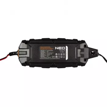 NEO TOOLS 11-891-1 automatinis akumuliatoriaus įkroviklis 4A/70W, skirtas 6V/12V švino-rūgšties, AGM ir GEL baterijoms (3-120Ah)