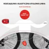 Rockbros įtraukiama kabelinė spyna 32420981001 raudona - 3 skaitmenų kombinacija, 90 cm pintas plienas