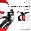 Rockbros įtraukiama kabelinė spyna 32420981001 raudona - 3 skaitmenų kombinacija, 90 cm pintas plienas
