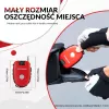 Rockbros įtraukiama kabelinė spyna 32420981001 raudona - 3 skaitmenų kombinacija, 90 cm pintas plienas