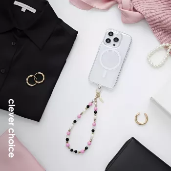 Crong Phone Charm – telefono dirželis su stilingais karoliukais (universalus raištelis)