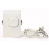 LOVEINSTANT pilkos spalvos PU odos apsauginis dėklas Fujifilm Instax Mini LiPlay+ hibridinei momentinei kamerai su peties dirželiu