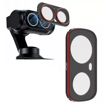 SUNNYLIFE MC UV apsauginis filtras, skirtas Insta360 ONE X2 / X3 – itin plonas, daugiasluoksnis optinis stiklas, uždedamas ant objektyvo, juodas rėmelis