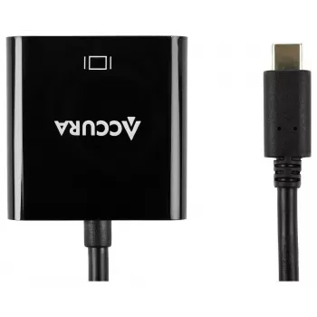Accura USB-C į HDMI adapterio laidas 0,15 m 4K@60Hz juodos spalvos