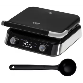 Adler AD 3084 vaflinė, 2400 W, juoda/sidabrinė