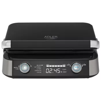 Adler AD 3084 vaflinė, 2400 W, juoda/sidabrinė
